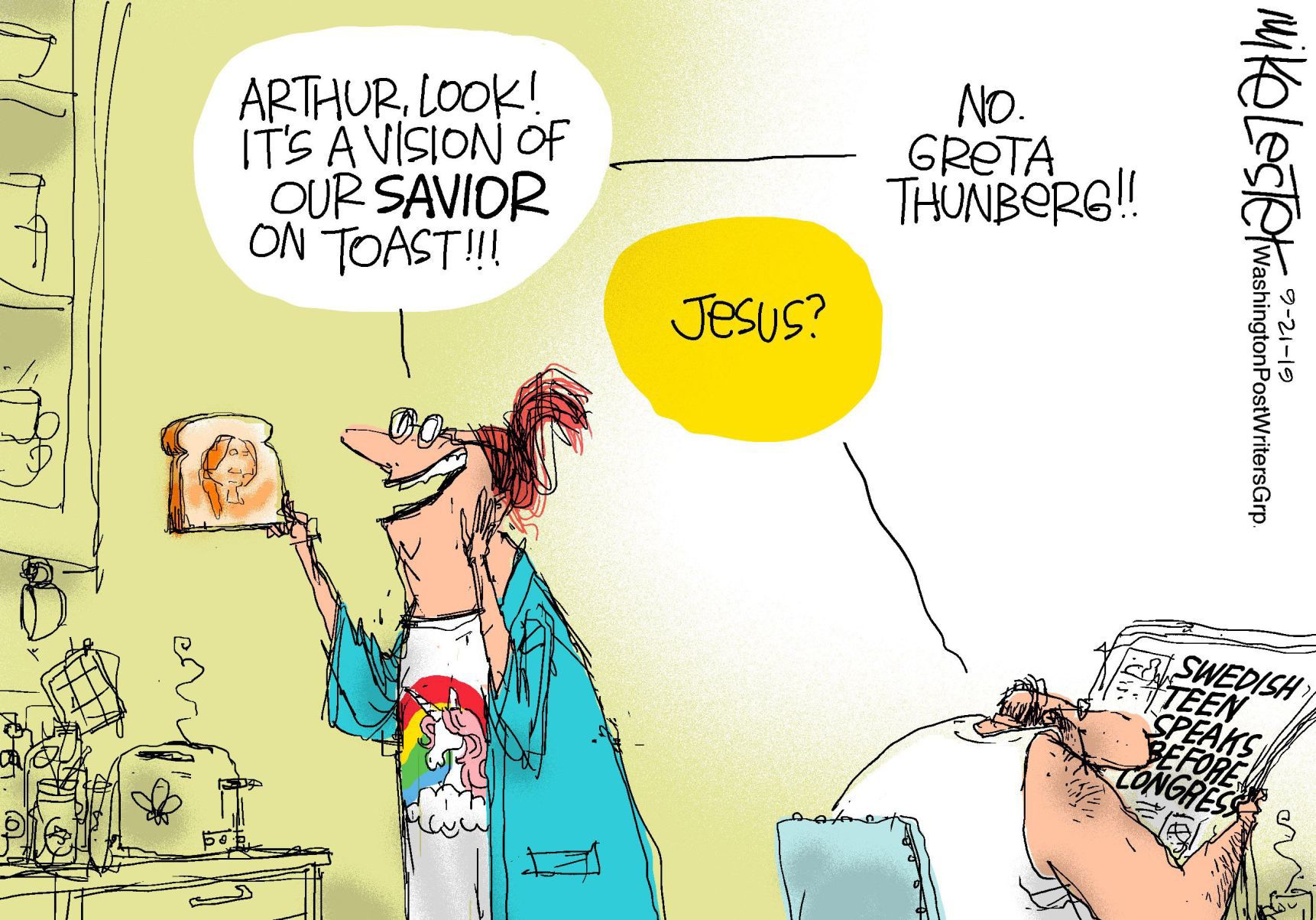 Mike Lester cartoon